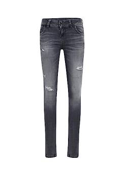 LTB Jeans Damen Jeans Molly M - Jeans Damen Slim aus Baumwollmischung Slim Denim Mittel mit Reißverschluss Mittlere Taille - Grau von LTB Jeans