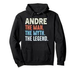 Andre The Legend Name Personalisierte Niedliche Idee Männer Vintage Pullover Hoodie von LUXETHREADS Men's