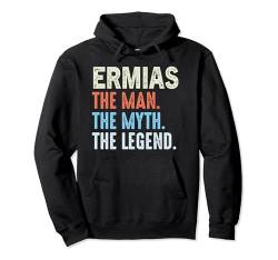 Ermias The Legend Name Personalisierte Niedliche Idee Männer Vintage Pullover Hoodie von LUXETHREADS Men's