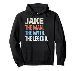 Jake The Legend Name Personalisierte Niedliche Idee Männer Vintage Jake Pullover Hoodie von LUXETHREADS Men's
