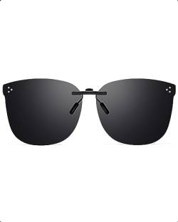 LVIOE Polarisierte Clip-On Sonnenbrille für Herren und Damen, Sonnenbrillenaufsatz für Brille von LVIOE