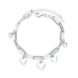 LVUNZJCA Damenarmband All-Match-Armband aus S925-Sterlingsilber für Geburtstag, Hochzeit von LVUNZJCA