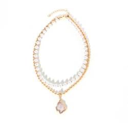LVUNZJCA Perlenkette für Damen Damen Temperament Einfache Perlenkette Perlenkette für den Alltag von LVUNZJCA