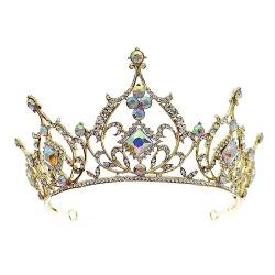 LVUNZJCA Tiara-Krone Vintage Braut Tiara Krone Kinder Haarschmuck für Geburtstagsparty-Urlaub von LVUNZJCA