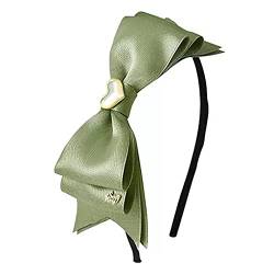 Stirnbänder für Damen Sommer-Haarband mit Schleife, einfacher Haar-Stirnband, Kopfschmuck(Grün) von LVUNZJCA