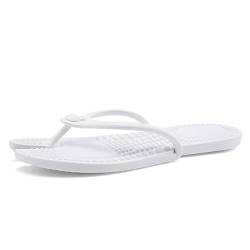 LXJYDN Sandalen Fashionable Foldable Flip-Flops, Versatile Non-Slip Flip-Flops For Men And Women-White-45/46 von LXJYDN