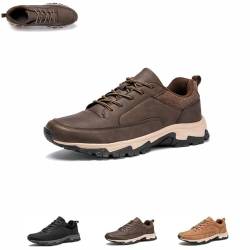 Bestofoot Mens Shoes, Orthopedic Water Resistant Sneakers, Breathable Slip On Lightweight Comfy Shoes (Brown, Erwachsene, Herren, 39, Numerisch, EU Schuhgrößensystem, M) von LXSNZARUY