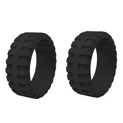 LYNNRICK 2 Stück, Beliebt bei Frauen, Coole Silikonringe, Rechteckiger Silikon-Ehering, Umweltfreundlicher Reifen-Sportring, 9,0 Mm, 13 von LYNNRICK