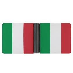 LZNJZ Herren Geldbörse Bifold PU Leder Geldbörsen für Männer Italienische Flagge Geldbörse, Italien-Flagge, Einheitsgröße von LZNJZ