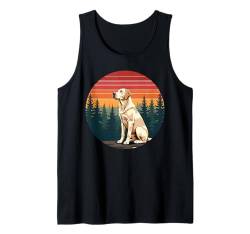 Labrador Retriever Outfit Retro Hund Design Hundebesitzer Tank Top von Labrador Retriever Design Herren Damen Hundefreund