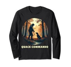 Quack Commando Labrador Retriever Hundebesitzer Enten Jäger Langarmshirt von Labrador Retriever Design Herren Damen Hundefreund