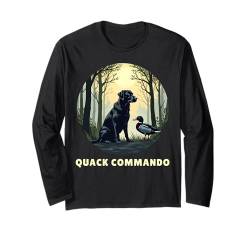 Quack Commando Labrador Retriever Hundebesitzer Enten Jäger Langarmshirt von Labrador Retriever Design Herren Damen Hundefreund