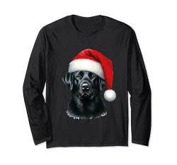 Hund Black Labrador Retriever Weihnachten Langarmshirt von Labrador Retriever Dogs Apparel