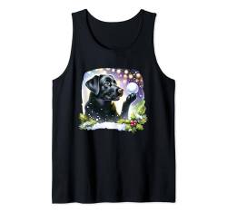 Hund Black Labrador Retriever Weihnachten Tank Top von Labrador Retriever Dogs Apparel