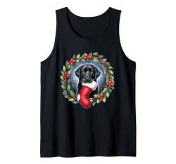 Hund Black Labrador Retriever Weihnachten Tank Top von Labrador Retriever Dogs Apparel