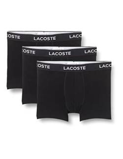 Lacoste Herren 5H3389 Boxer Shorts, Noir, S (3er Pack) von Lacoste