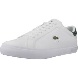 Lacoste Herren Low Sneaker POWERCOURT Weiß Glattleder, Farbauswahl:weiß, 9999-englisch-eu-mapping:43 von Lacoste