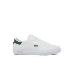 Lacoste Herren Low Sneaker POWERCOURT Weiß Glattleder, Farbauswahl:weiß, 9999-englisch-eu-mapping:46 von Lacoste