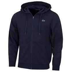 Lacoste Herren Sweatshirt SH9676, Männer Pullover,sportlicher Sweater,Logo,Regular Fit,Blau,7 (XXL) von Lacoste