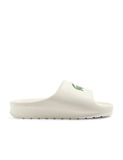 Lacoste Herren Pantoletten Serve Slide 2.0 223 1 CMA, Männer Slipper,Sommerschuhe,sommerclogs,Sandalen,Slides,Offwhite/DUNKELGRÜN (1Y5),39.5 EU / 6 UK von Lacoste