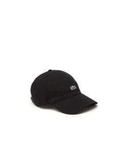 Lacoste Herren Cap RK0491, Männer Schirmmütze,Visor Cap,Oben offen,Tennis,Golf,Regular Fit,Schwarz,TU (Einheitsgröße) von Lacoste