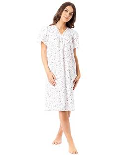 Lady Olga Ladies Incontinence Open Back Poly Cotton Floral Nightdresses by Pink 20-22 von Lady Olga