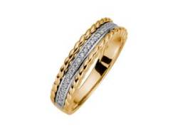 Fingerring LADY Fingerringe Gr. 20, Metall-Gold, goldfarben (gelbgold 375) Damen von Lady