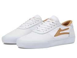 Lakai Manchester Herren Skateschuhe - Low Top Classic Sneaker, Weißes Leder, 47 EU von Lakai