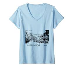 Damen Gaithersburg, MD T-Shirt mit V-Ausschnitt von Lakeric