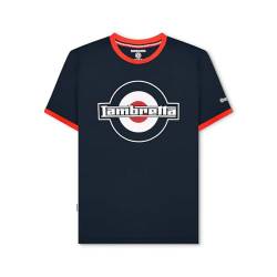 Lambretta Herren-T-Shirt, kurzärmelig, rot, XL von Lambretta