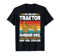 Traktor Fahrender Opa Wie Ein Normaler Opa Nur Viel Cooler T-Shirt von Landwirt Geschenke Landwirtschaft Traktor Bauer