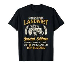 60. Geburtstag Landwirt Traktor Bauer T-Shirt von Landwirtschaft Geschenke Bauern Landwirte