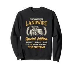 70. Geburtstag Landwirt Traktor Bauer Sweatshirt von Landwirtschaft Geschenke Bauern Landwirte