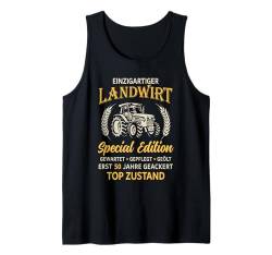 Herren 50. Geburtstag Landwirt Traktor Bauer Tank Top von Landwirtschaft Geschenke Bauern Landwirte