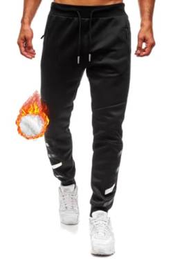 Lantch Jogginghose Herren Gefütterte Fleecehose Trainingshose Hosen Herren Sweatpants Thermohose Winter Hose Freizeithose Sporthosen Winterhose von Lantch