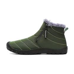 Laonajkd Winterstiefel Damen Wasserdicht Warm gefütterte Winterschuhe Warm Stiefeletten Barfußschuhe Schneestiefel Männer Traillaufschuhe Fitnessschuhe Wanderschuhe Thermostiefel von Laonajkd