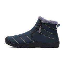 Laonajkd Winterstiefel Damen Wasserdicht Winterschuhe Warm Stiefeletten Barfußschuhe Schneestiefel Outdoor Barfuss Schuhe Männer Traillaufschuhe Leicht rutschfest Fitnessschuhe Wanderschuhe von Laonajkd