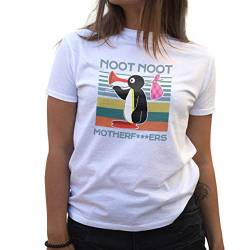 Noot Noot Vintage Damen Weißes T-Shirt Size M von Lapi Boutique