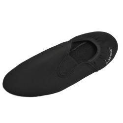 Lappade Neoprenschuhe Gymnastikschuhe Turnschläppchen Ballettschuhe Ballerinas für Damen Herren Mädchen Jungen mit Gummisohle schwarz Gr. 27 von Lappade