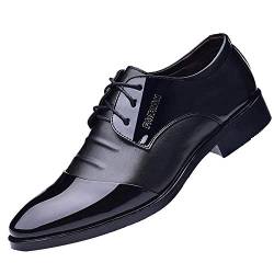 Laquieio Business-Lederschuhe für Herren, Anzugschuhe, Freizeitschuhe, Lederschuhe für Herren, Winterschuhe für Herren, Schwarz , 39 EU von Laquieio