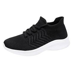 Laquieio Damen-Laufschuhe, Basketball, lässig, Laufen, Tennisschuhe für Damen, sportlich, bequem, für Damen, Schwarz , 40 EU von Laquieio