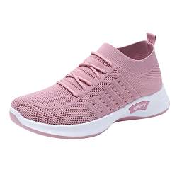 Laquieio Golfschuhe für Damen, ohne Schnürsenkel, leicht, leicht, elastisch, leicht und robust, Pink, 37 EU von Laquieio