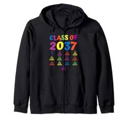 Class of 2037 Grow With Me Shirt mit Platz für Häkchen Kapuzenjacke von Last Day of School Apparel Co.