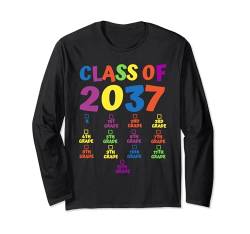 Class of 2037 Grow With Me Shirt mit Platz für Häkchen Langarmshirt von Last Day of School Apparel Co.