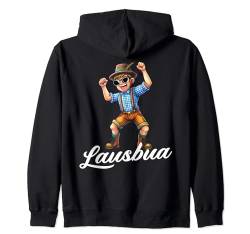 Extrem cooler Lausbua Jungen Trachten Kinder Tracht Kapuzenjacke von Lausbua Lederhose Trachtenshirt Jungs Lausebengel