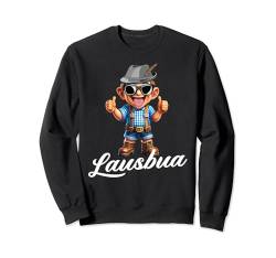 Extrem cooler Lausbua Jungen Trachten Kinder Tracht Sweatshirt von Lausbua Lederhose Trachtenshirt Jungs Lausebengel