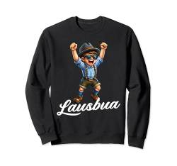 Extrem cooler Lausbua Jungen Trachten Kinder Tracht Sweatshirt von Lausbua Lederhose Trachtenshirt Jungs Lausebengel