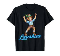 Extrem cooler Lausbua Jungen Trachten Kinder Tracht T-Shirt von Lausbua Lederhose Trachtenshirt Jungs Lausebengel