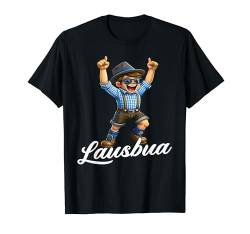 Extrem cooler Lausbua Jungen Trachten Kinder Tracht T-Shirt von Lausbua Lederhose Trachtenshirt Jungs Lausebengel