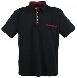 Lavecchia LV 1701 Schwarz Poloshirt Herren Übergröße Gr. 3-8 XL, Größe:8XL von LAVECCHIA